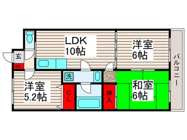 Ｊ・Ｓ、ＴＥＲＲＡＣＥの物件間取画像